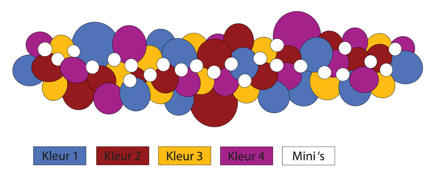 Kies zelf je kleuren Ballonslinger