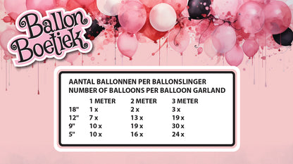 Es ist eine Ballongirlande für Jungen