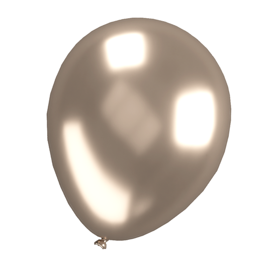 Champagne metallic ballonnen, multiverpakking