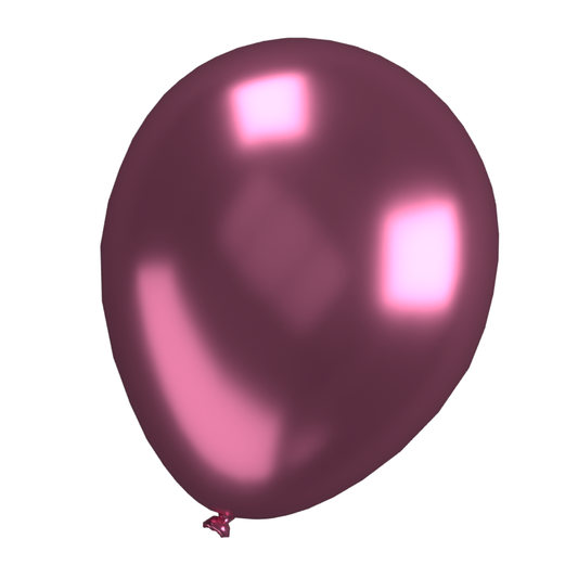 Fuchsia metallic balloons, multi pack