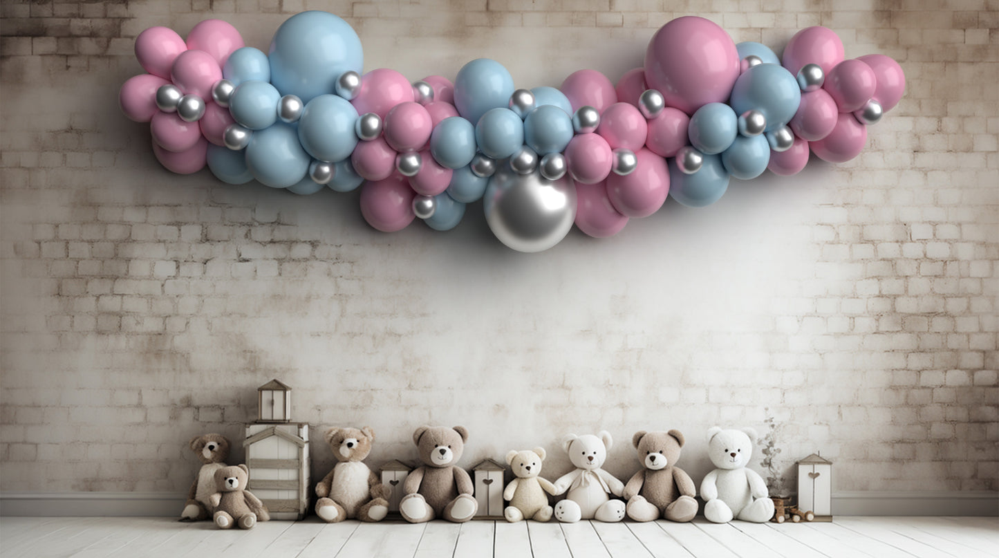 Gender Reveal Balloon Garland