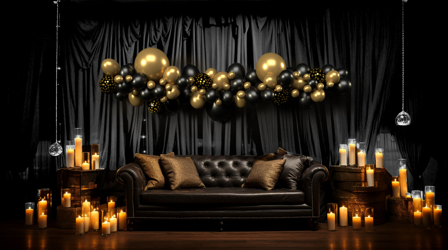 Glamour gouden ballonslinger