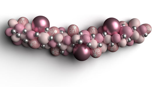 Es ist eine Ballongirlande für Mädchen