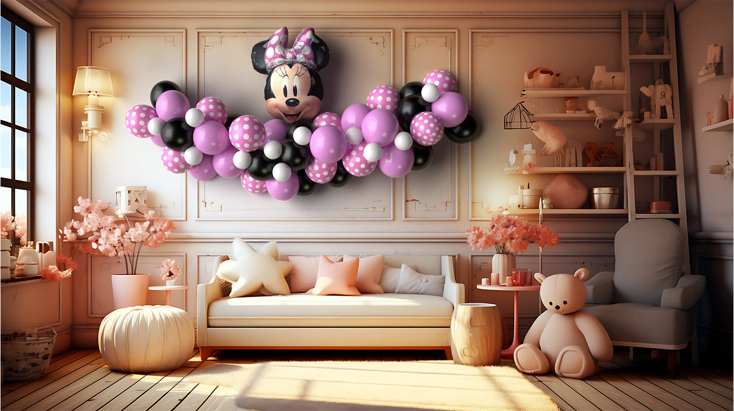 <tc>Ballonslinger met Minnie Mouse ballon</tc>