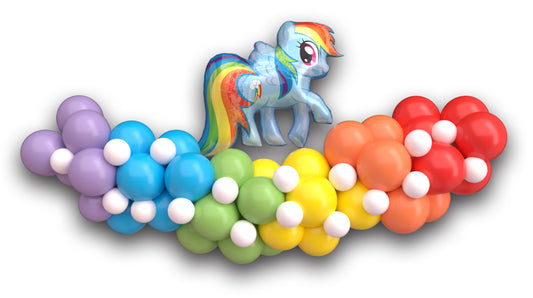 Balloon Garland with My Little Pony balloon