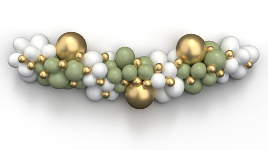 Ghirlanda di palloncini dall'eleganza naturale