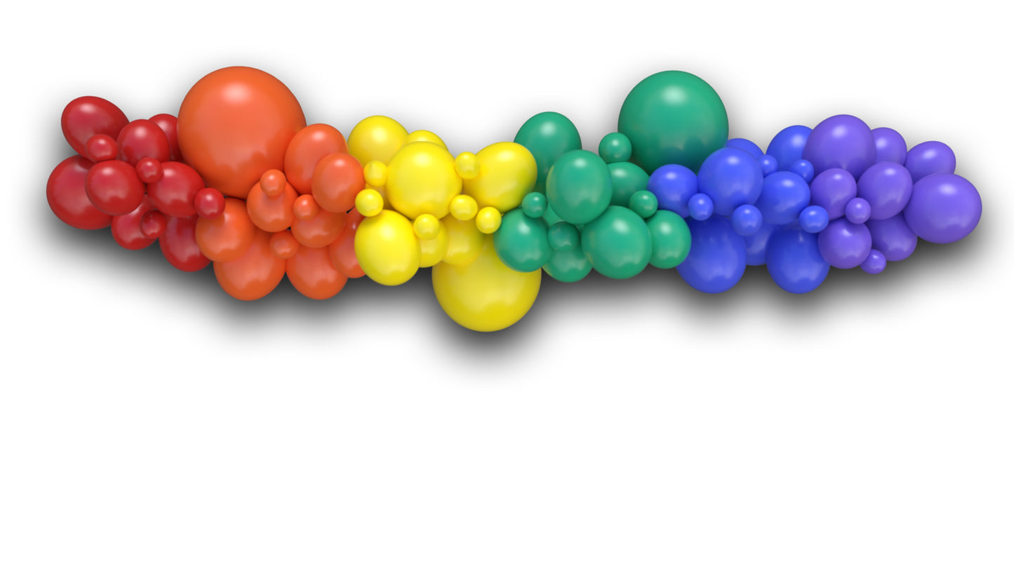 Rainbow Balloon Garland