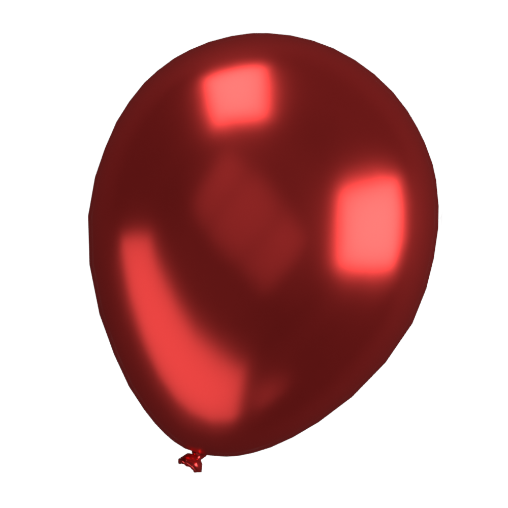 Red metallic balloons, multi pack