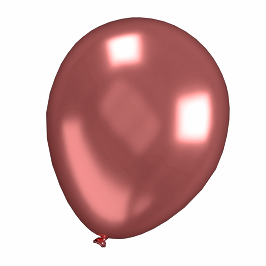 Roségouden metallic ballonnen, multiverpakking