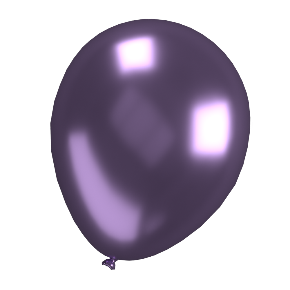 Violet metallic balloons, multi pack